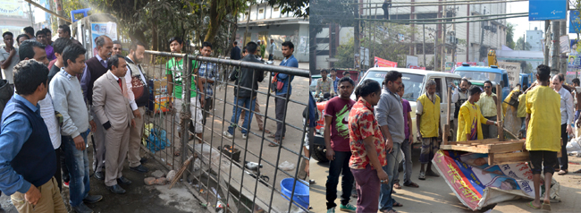 ফুটপাত ও রাস্তা দখলমুক্ত করতে সিসিক’র দুইদিন ব্যাপী অভিযান শুরু