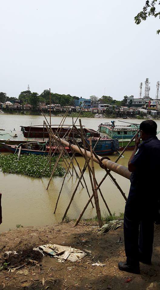 কুশিয়ারা নদী থেকে অবৈধভাবে বালু উত্তোলনের দায়ে জরিমানা