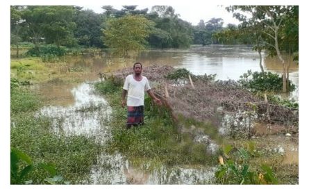 বন্যার পানিতে তলিয়ে গেছে মিন্নাত আলীর স্বপ্ন